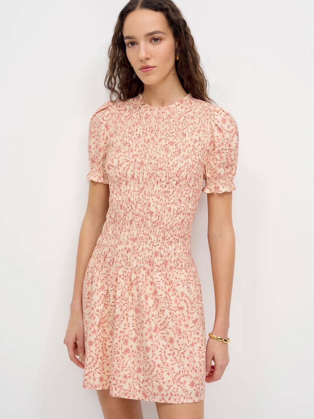 NWT Reformation Leannah Floral Mini Dress Corinne 10